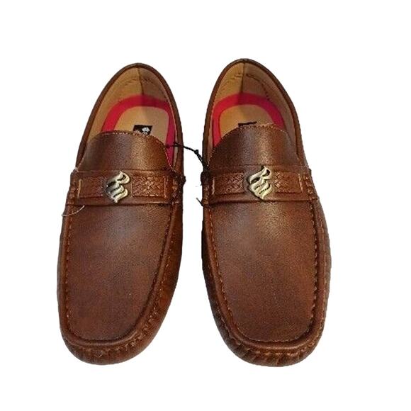 NEW w TAG Rocawear Ludlow Loafers Sz 9.5 Brown Comfort Faux Leather Shoes Preppy main image 9